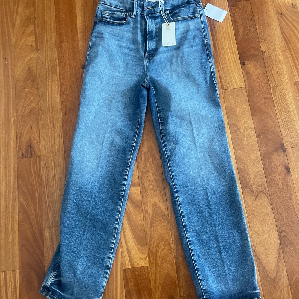 Good American Jeans Always Fit good Curve Straight